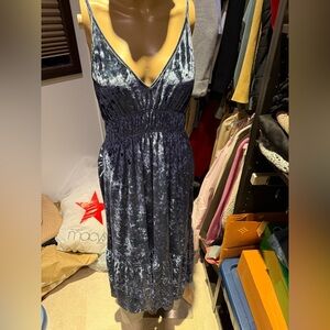 Rebecca Minkoff Blue Velvet Mazy A line Dress